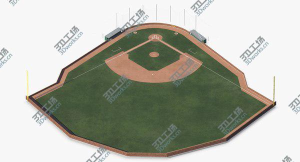 images/goods_img/20210312/Baseball Field Brick Wall 3D model/4.jpg